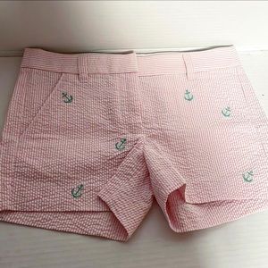 Crewcuts Seersucker Pink and Green Shorts
